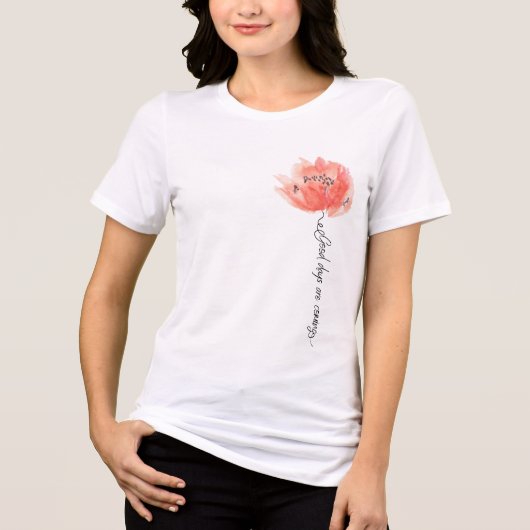 "Goede dagen komen eraan"  Tri-Blend Shirt (Voorkant)