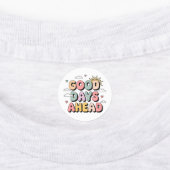 Goede dagen vooruit - Schattigee retro positieve q Labels (Aangebracht)