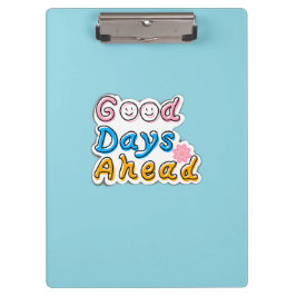 Goede Dagen Vooruit Sky Blue Klembord – Minimaal S