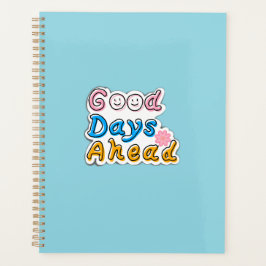 Goede Dagen Vooruit Sky Blue Planner – Minimaal We