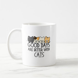 Goede dagen zijn beter met katten Gezellig citaat Koffiemok