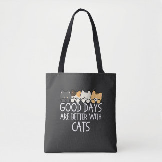 Goede Dagen Zijn Beter Met Katten Gezellig Citaat Tote Bag