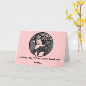 Goede de advocaatgroet van stokken en van stenen… kaart (Gele Bloem)