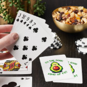 Goede dikke avocado - Grappig Pixel Art Food Desig Pokerkaarten (Insitu)