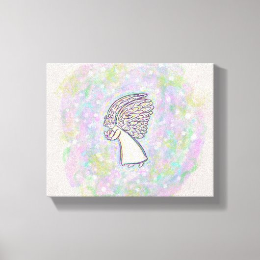 Goede Dingen Engel Schilderen Gewikkelde Canvaskun Canvas Afdruk (Voorkant)