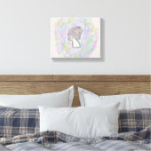 Goede Dingen Engel Schilderen Gewikkelde Canvaskun Canvas Afdruk (Insitu (Slaapkamer))