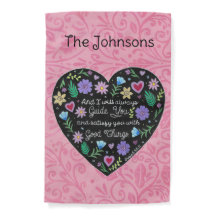 Goede Dingen Floral Heart gepersonaliseerd