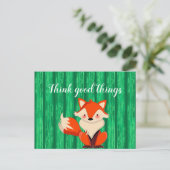 Goede dingen Fox schattig vinden Briefkaart (Staand voorkant)