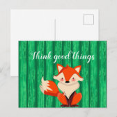 Goede dingen Fox schattig vinden Briefkaart (Voorkant / Achterkant)