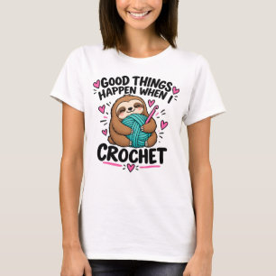 Goede Dingen Gebeuren Als Ik Haak – Grappig Haken  T-shirt