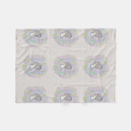 Goede dingen Guardian Angel Custom Fleece Blanket (Voorkant (Horizontaal))