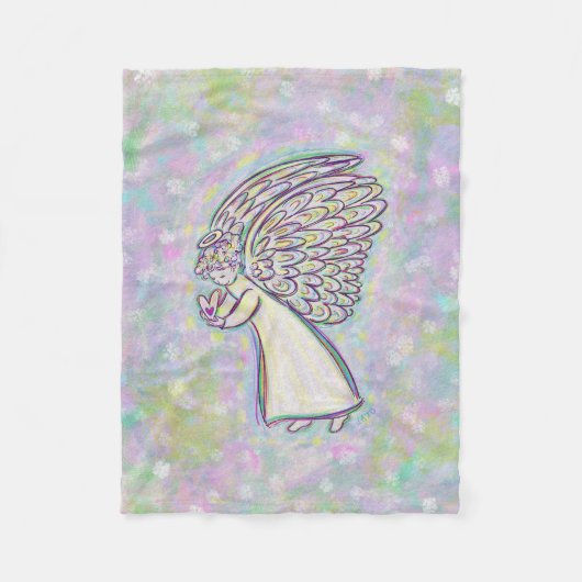 Goede dingen Guardian Angel Custom Fleece Blankets Deken (Voorkant)