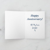 Goede dingen in het leven hart Jubileum Kaart (Binnen)