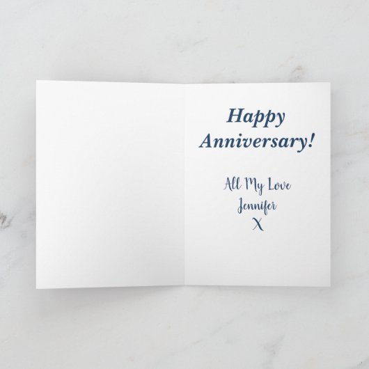 Goede dingen in het leven hart Jubileum Kaart (Binnen)