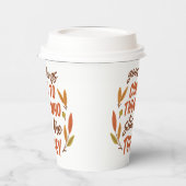 GOEDE DINGEN KOMEN BIJ DEGENEN DIE DE KALKOEN VOLS PAPIEREN BEKERS (Links)