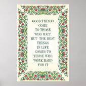 GOEDE DINGEN KOMEN BIJ DIE WACHTEN, MAAR HET BESTE POSTER (Voorkant)