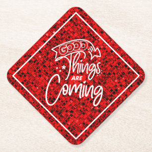 Goede dingen komen eraan - 97489 kartonnen onderzetters