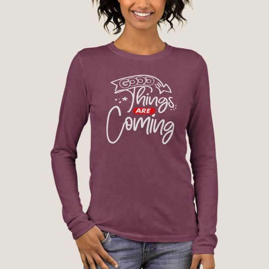 Goede dingen komen eraan - 97489 Tri-Blend shirt (Voorkant)
