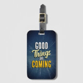 Goede dingen komen eraan bagagelabel (Voorkant (verticaal))