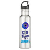 Goede dingen komen eraan waterfles  (Voorkant)