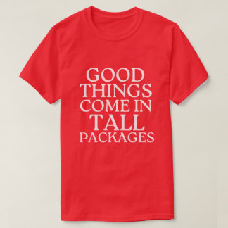 Goede dingen komen in hoge pakketten grappige kers t-shirt