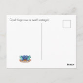 Goede dingen komen in kleine verpakkingen, briefka briefkaart (Achterkant)