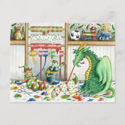 Goede dingen komen in kleine verpakkingen, briefka briefkaart (Voorkant)