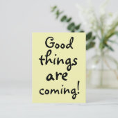 Goede dingen komen Inspirerend Briefkaart (Staand voorkant)