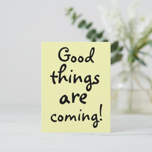 Goede dingen komen Inspirerend Briefkaart (Staand voorkant)