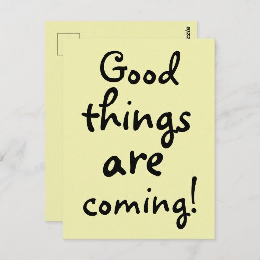 Goede dingen komen Inspirerend Briefkaart (Voorkant / Achterkant)