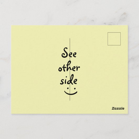 Goede dingen komen Inspirerend Briefkaart (Achterkant)