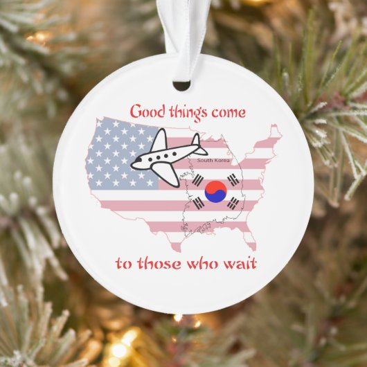 Goede dingen komen - Koreaanse adoptie Ornament (Boom)