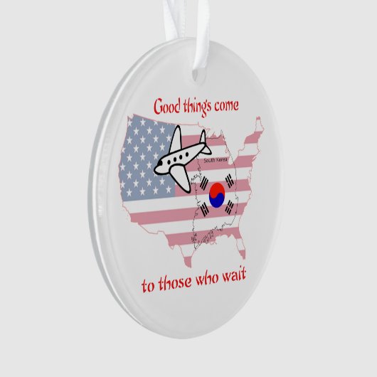 Goede dingen komen - Koreaanse adoptie Ornament (voorkant)
