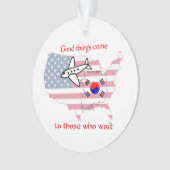 Goede dingen komen - Koreaanse adoptie Ornament (voorkant)