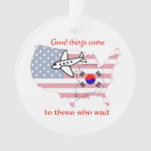Goede dingen komen - Koreaanse adoptie Ornament (voorkant)