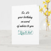 GOEDE DINGEN KOMEN NAAR DEGENEN DIE "AAS" VERJAARD KAART (Gele Bloem)