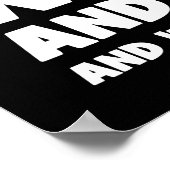 Goede dingen komen naar degenen die wachten... en  poster (Hoek)