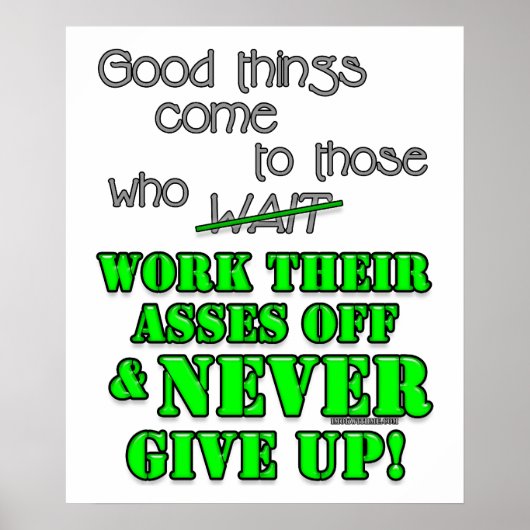 Goede dingen komen naar hen die... poster (Voorkant)