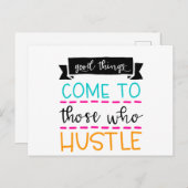 Goede dingen komen naar hen die zich moeten storen briefkaart (Voorkant / Achterkant)