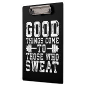 Goede dingen komen naar hen die zweten - inspirati klembord (Links)