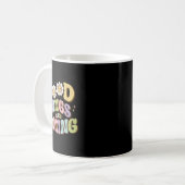 Goede Dingen Komen Pastel Retro Koffiemok (Voorkant links)