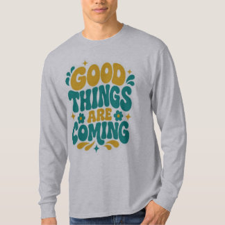 Goede Dingen Komen Retro Groovy Grafische T-shirt