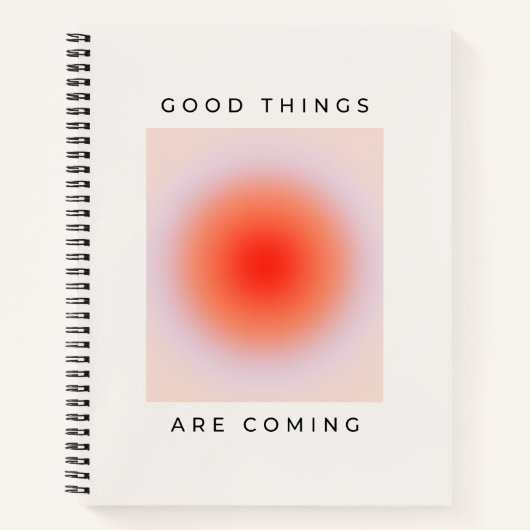 Goede dingen komen uit Inspirerend prijsopgave Notitieboek (Voorkant)