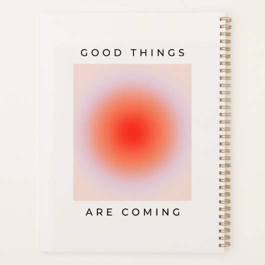 Goede dingen komen uit Inspirerend prijsopgave Planner (Achterkant)