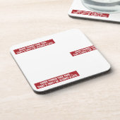 Goede dingen kosten tijd Daarom ben ik altijd te l Bier Onderzetter (Linkerzijde)