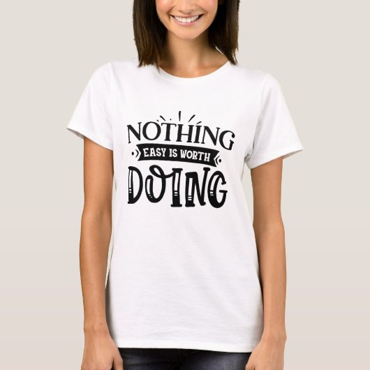 Goede Dingen Kosten Tijd Script T-shirt (Voorkant)
