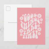 Goede dingen nemen de bloemen van de Tijdopnemer Briefkaart (Voorkant / Achterkant)