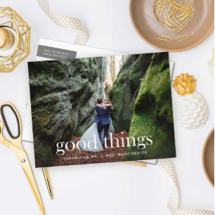 Goede dingen om de aankondiging van het huwelijk t