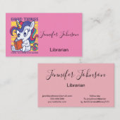 Goede dingen voor iedereen die leert visitekaartje (Voorkant / Achterkant)