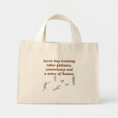 Goede Dog-training Mini Tote Bag (Voorkant)